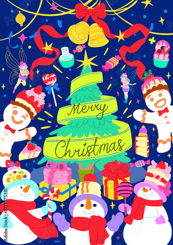 Wallpaper Mural Merry Christmas Torontodigital.ca