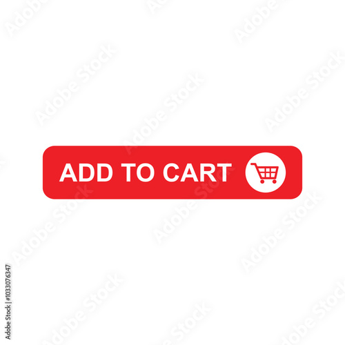 add shopping cart button icon vector