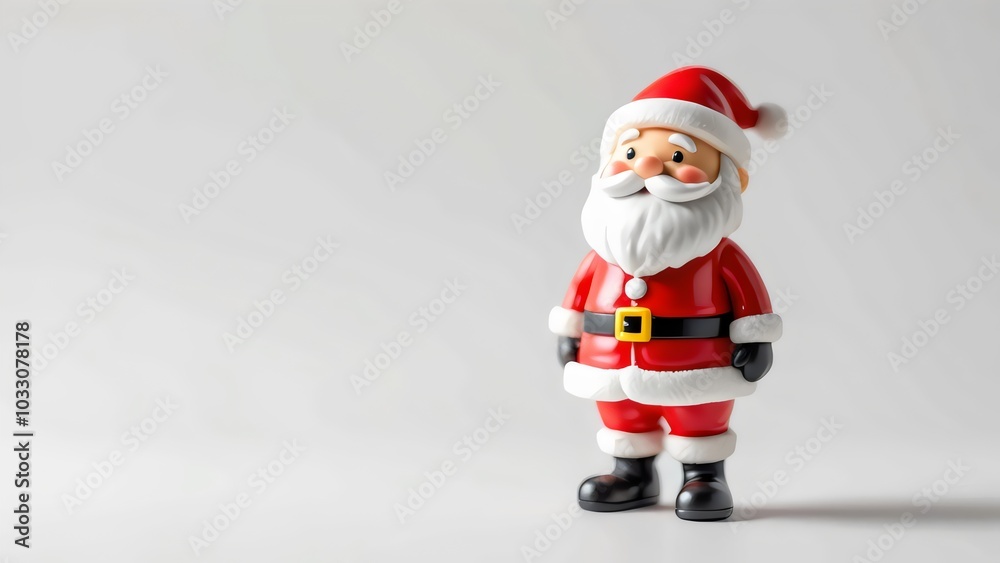 santa claus figure on a white background for holiday decor and toy branding santa claus figure on a white background for holiday decor and toy branding