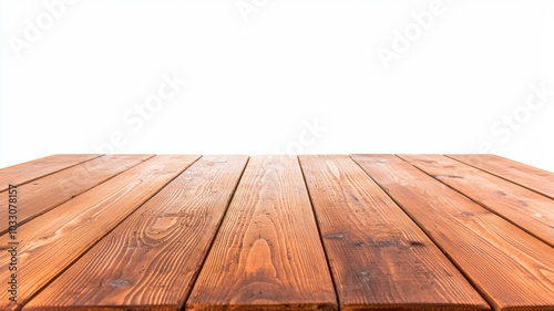 Wooden Table Surface from Perspective Angle