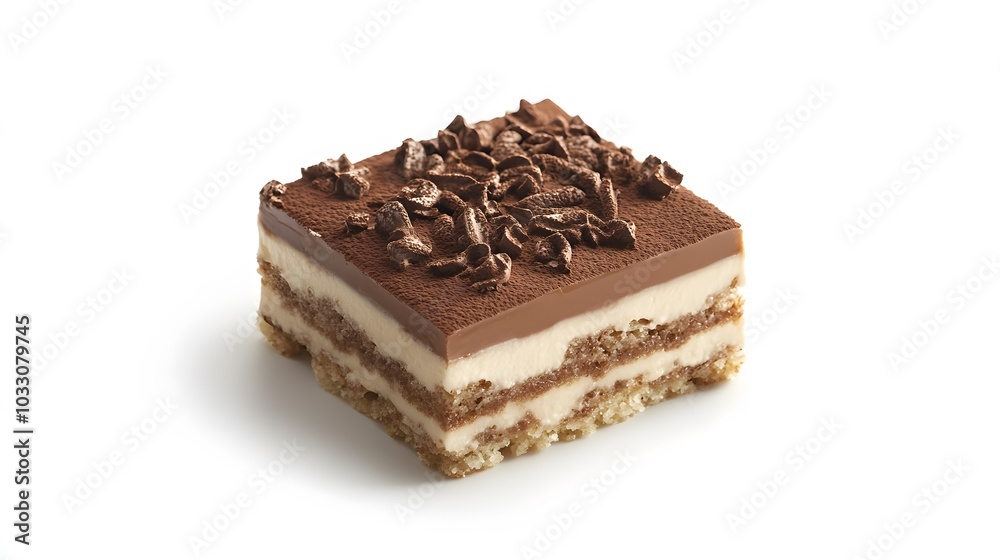Tiramisu dessert on white background. Tiramisu dessert on white background.