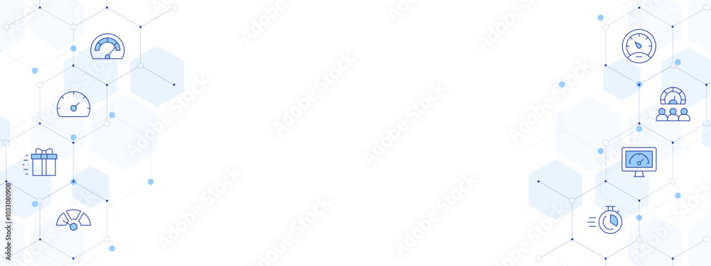 Speed Banner Vector Illustration with Two-sided Icon Style. Line Duotone icon. Containing performance, time, speedometer, meter, slow, gift box Speed Banner Vector Illustration with Two-sided Icon Style. Line Duotone icon. Containing performance, time, speedometer, meter, slow, gift box