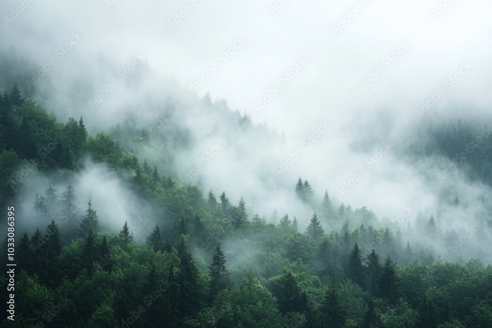 Fog Background in Nature Fog Background in Nature