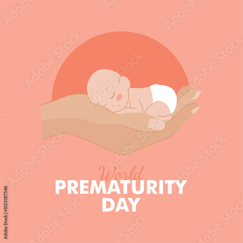 vector world prematurity day poster template
