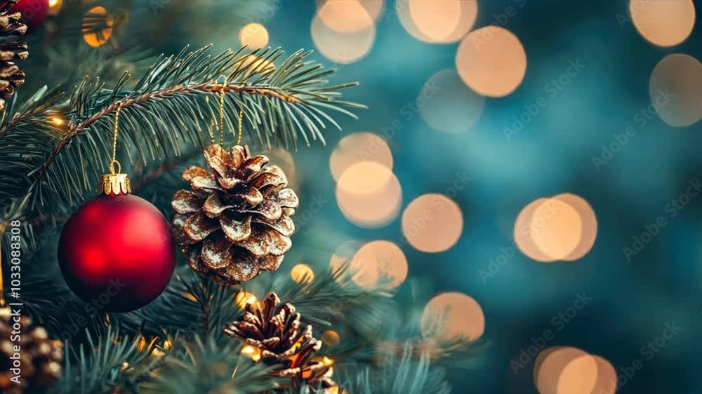 Christmas decor background with place for text Christmas decor background with place for text