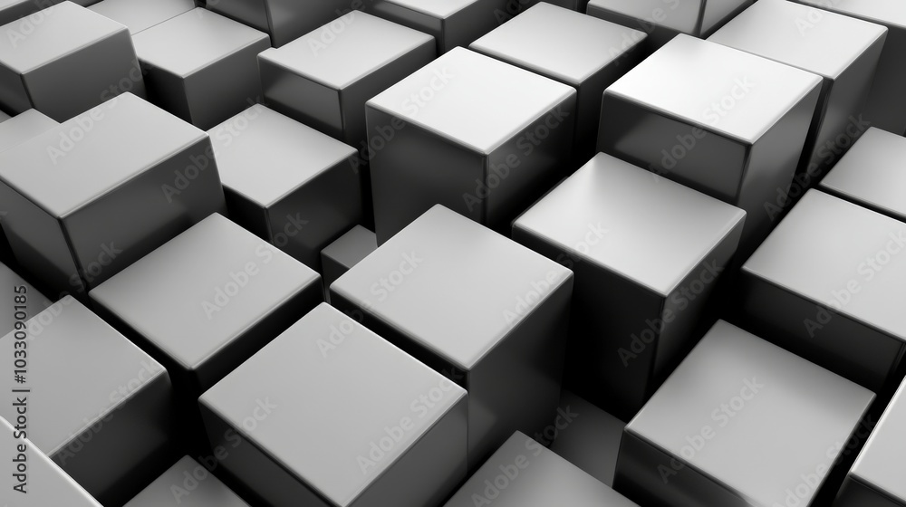 Monochromatic Cubic Abstract Background Monochromatic Cubic Abstract Background
