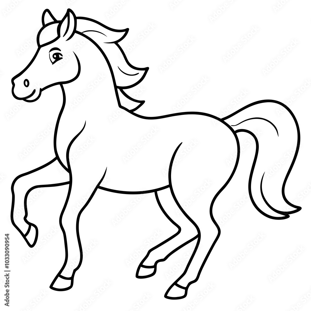 illustration of horse illustration of horse