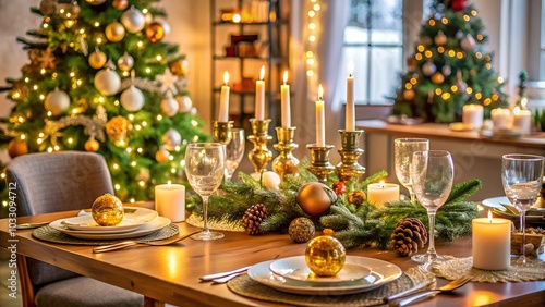 christmas table decoration