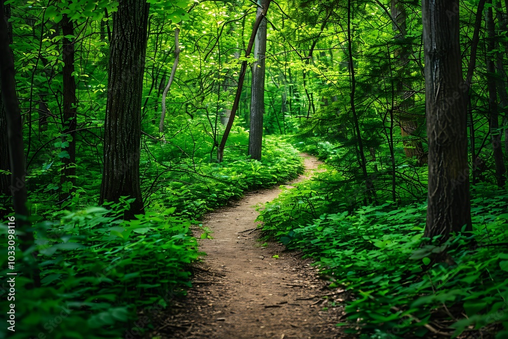 Walkway in the park with green trees and bushes. Nature background. Walkway in the park with green trees and bushes. Nature background.