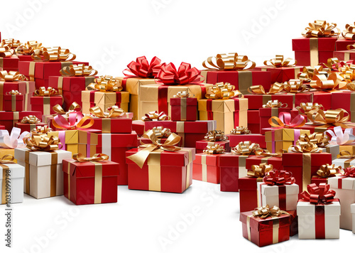 a pile of gift boxes as sta...