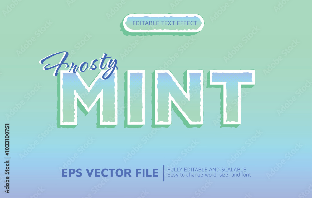 Editable Text Effect with Mint Style Editable Text Effect with Mint Style