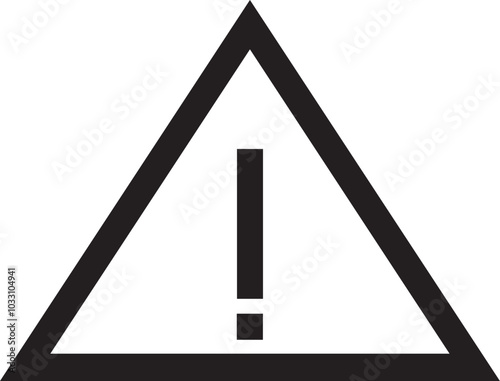 Warning signal icon symbol vector image
