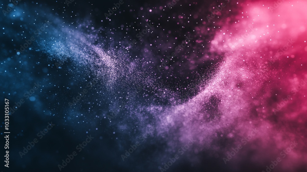 Naklejka premium Celestial Splendor: A Cosmic Explosion of Color and Light