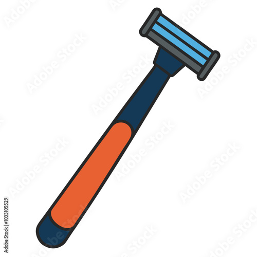 Razor vector illustration isolated on a white background