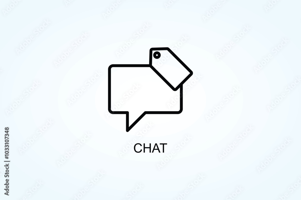 Chat Vector Or Logo Sign Symbol Illustration Chat Vector Or Logo Sign Symbol Illustration