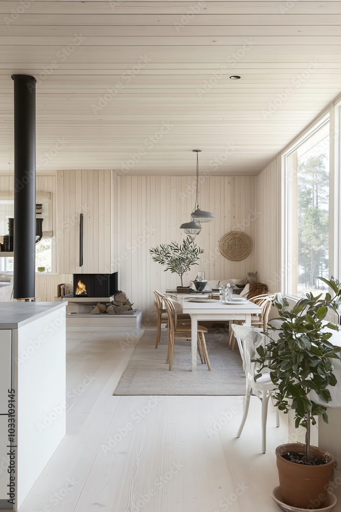 © Jiraphat.N - Modern dining area with natural light © Jiraphat.N - Modern dining area with natural light