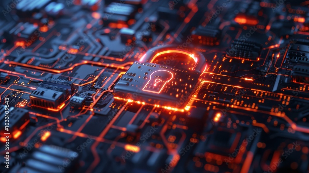 Cyber Security Digital Lock Background Cyber Security Digital Lock Background