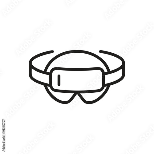 Virtual Reality Icon, Diving mask icon