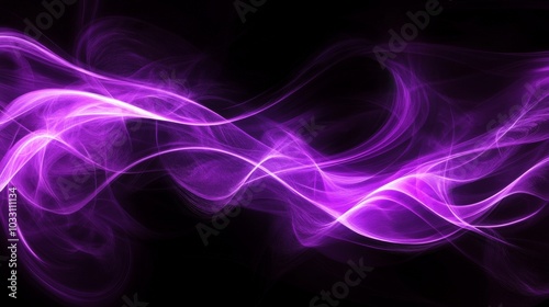 Mesmerizing Purple Neon Waves - Captivating Abstract Backdrop