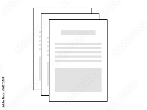 資料（書類）のアイコン