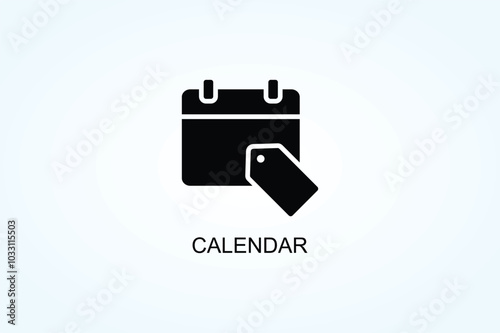 Calendar Vector  Or Logo Sign Symbol Illustration