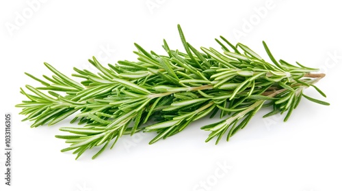 Rosemary isolated on white background. 