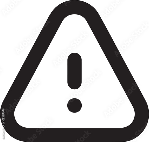 Warning signal icon symbol vector image
