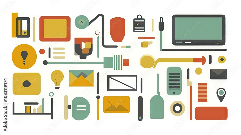 A visual of system integration showing various technology icons interconnected, symbolizing the merging of software and hardware for efficient business operations. A visual of system integration showing various technology icons interconnected, symbolizing the merging of software and hardware for efficient business operations.