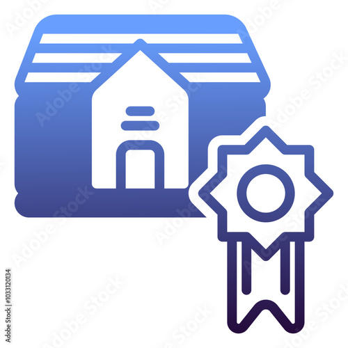 Property icon, gradient icon style