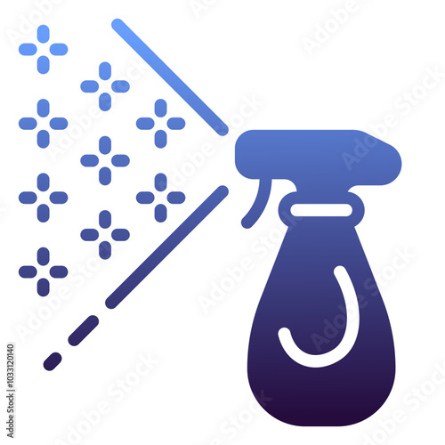 Spray icon, gradient icon style