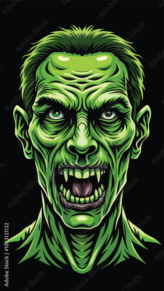 ILLUSTRATION OF A ZOMBIE WHO IS ANGRY AND HIS MOUTH IS WIDE OPEN ILLUSTRATION OF A ZOMBIE WHO IS ANGRY AND HIS MOUTH IS WIDE OPEN