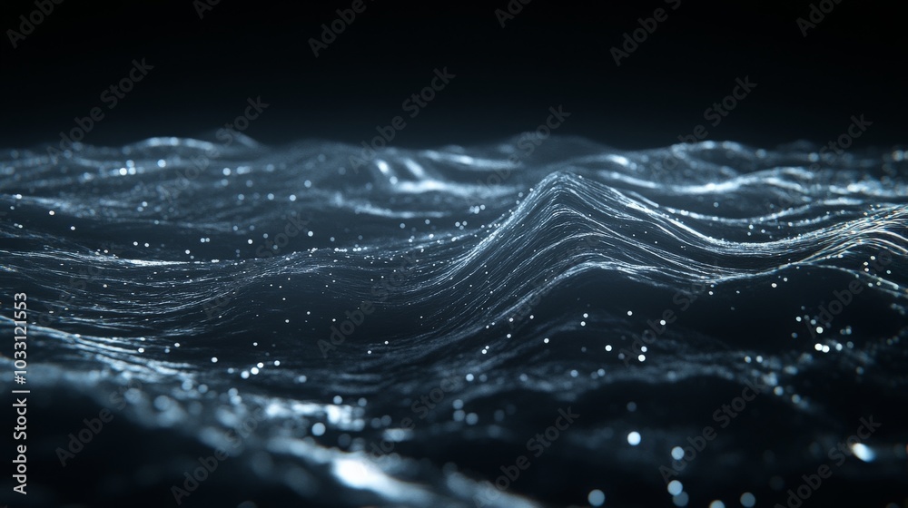 Majestic Waves: An Ethereal Underwater Landscape