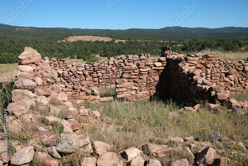 Native American Ruins in Pecos National Park in Pecos, New Mexico photo