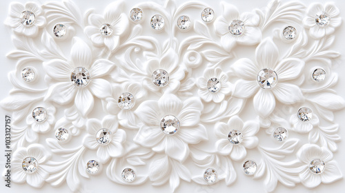 Crystallized Floral Wall Art