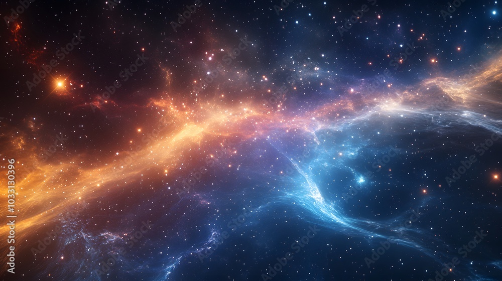 A Cosmic Dance of Nebulae and Stars in the Vast Universe A Cosmic Dance of Nebulae and Stars in the Vast Universe