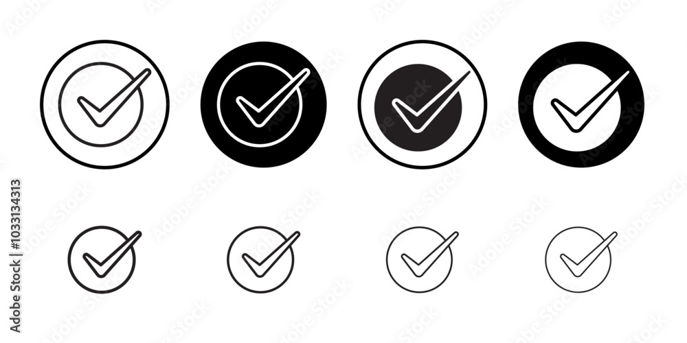 Check icon Isolated flat vector in outline Check icon Isolated flat vector in outline