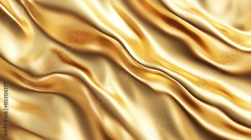 A metallic gold foil texture background with a shimmering, reflective surface