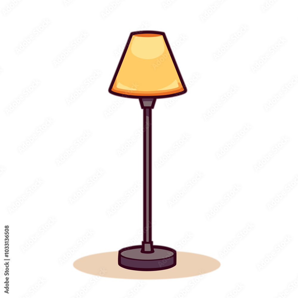 Vector table lamp icon for home lighting and decor Vector table lamp icon for home lighting and decor