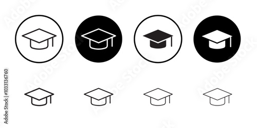 Education icon Isolated flat vector in outline