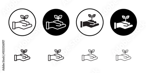 Environment icon Isolated flat vector in outline