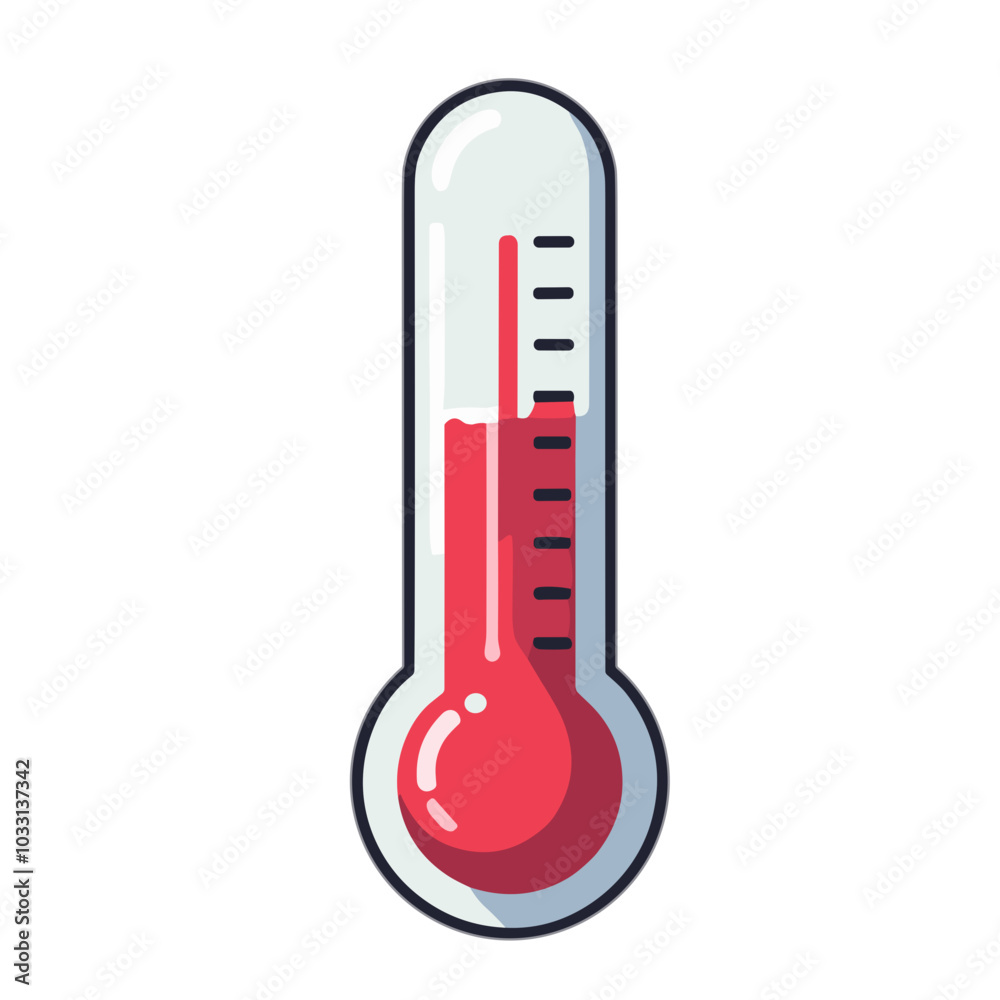Thermometer, temperature measurement vector illustration Thermometer, temperature measurement vector illustration