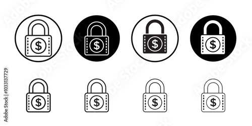 Fixed price icon Isolated flat vector in outline