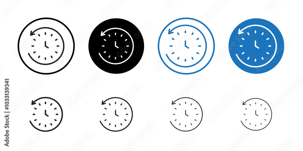 History icon Isolated flat vector in outline History icon Isolated flat vector in outline