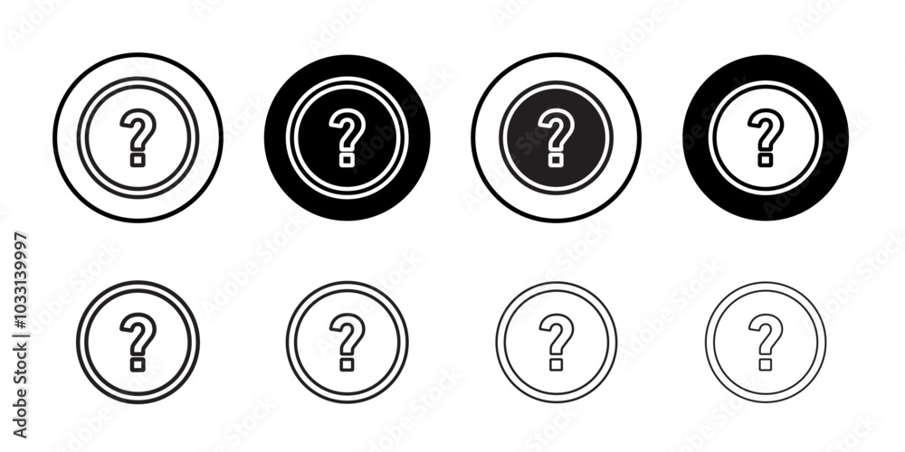 Interrogation icon Isolated flat vector in outline Interrogation icon Isolated flat vector in outline
