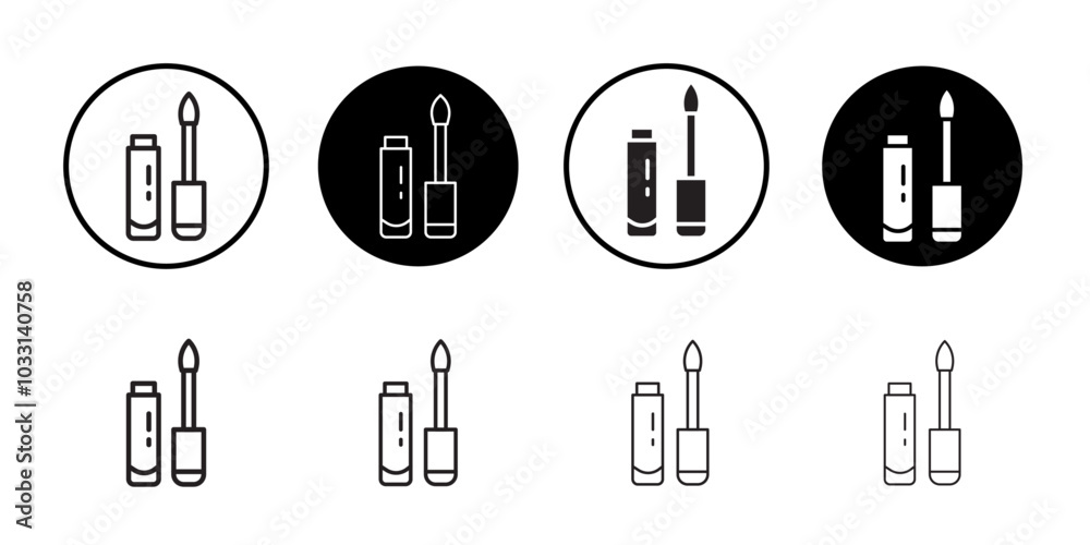 Lip gloss icon Isolated flat vector in outline