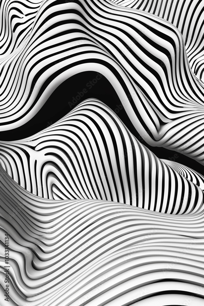 Abstract flow lines background with fluid wavy shapes and striped patterns Abstract flow lines background with fluid wavy shapes and striped patterns