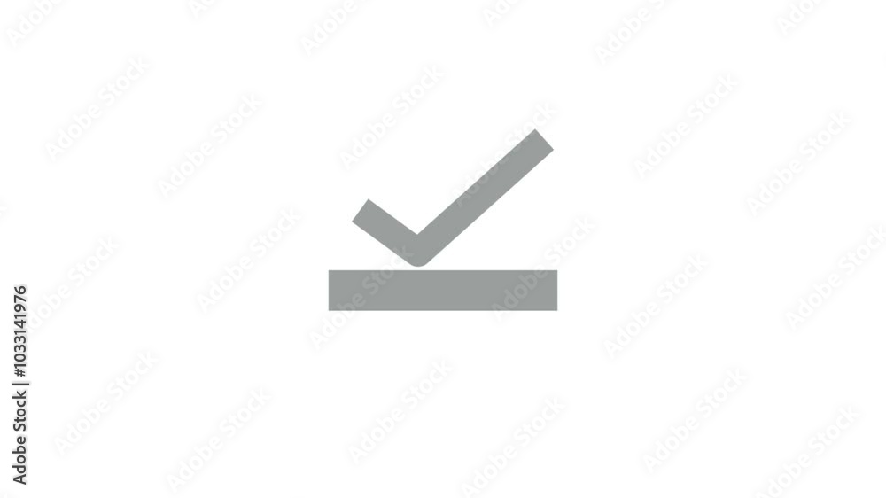 check mark sign icon with loading bar animation.Video Loading animation with tick mark. check mark sign icon with loading bar animation.Video Loading animation with tick mark.