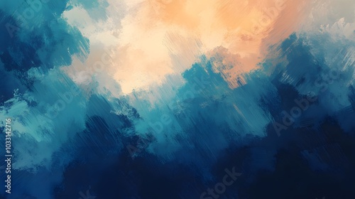 Wallpaper Mural An artistic representation of textured patterns, featuring soft brush strokes and blended colors that create a visually soothing and engaging background. Torontodigital.ca