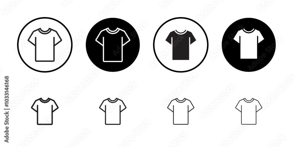 T shirt Icon Isolated flat vector in outline T shirt Icon Isolated flat vector in outline