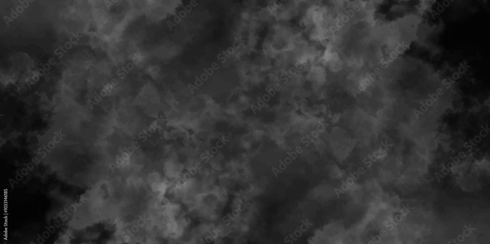 Abstract smoke on black and Fog background. Isolated black background. fume overlay design and smoky effect for photos design.	